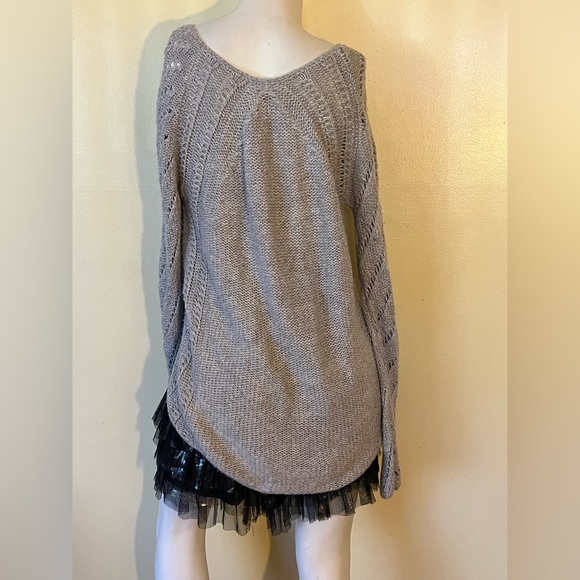 Helmut Lang Viscose, Wool, Alpaca, Linen, Crocheted  Sweater Not Scratchy! - Picture 3 of 14